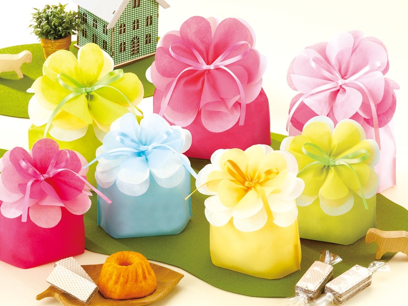 カジュアルな袋ラッピング画像