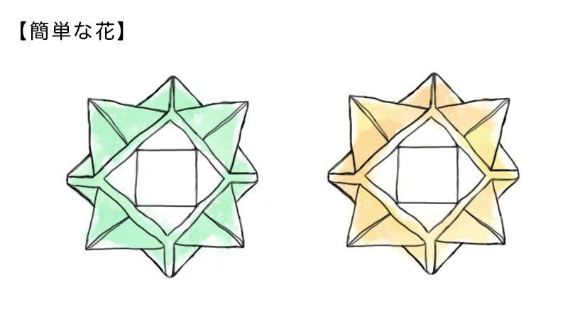 簡単な花の折り方