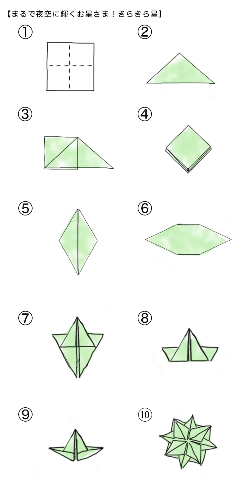シモジマ オンライン 使いみちいろいろ 折り紙で作る星の折り方 包装用品 店舗用品の通販サイト
