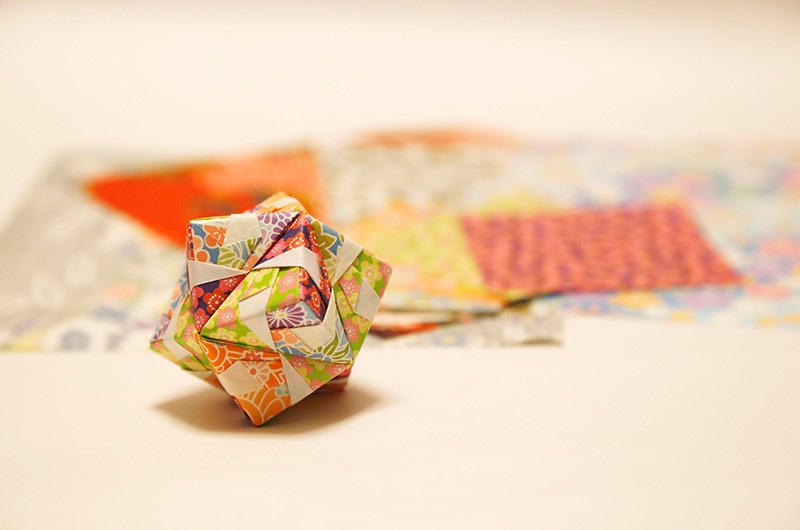 シモジマ オンライン イベントで使える 折り紙で作るくす玉の作り方