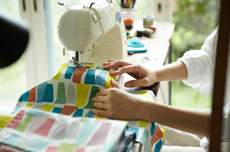 ミシンのエプロンの作り方