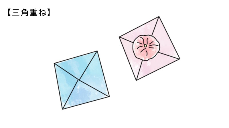 プ三角重ねのポチ袋