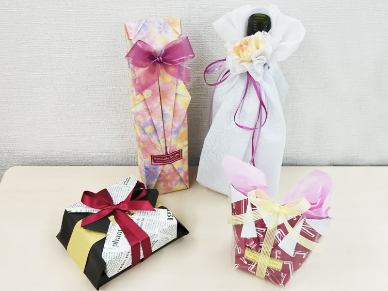 お店オリジナルのラッピングを