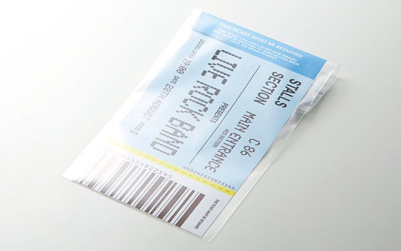 チケットサイズのOPP袋