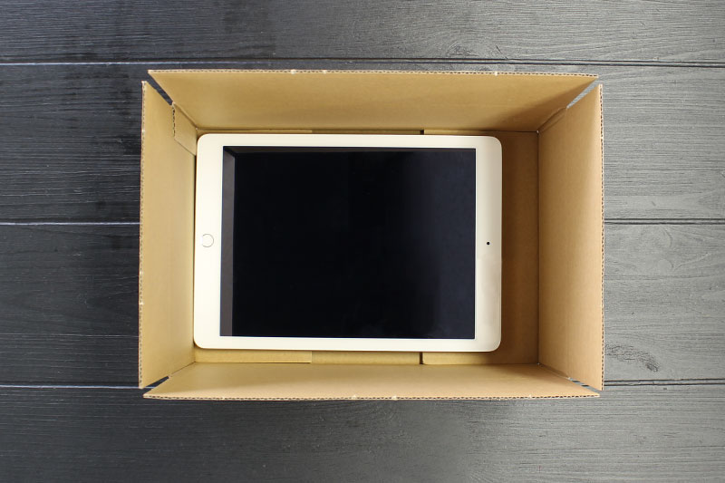 緩衝材を使用していない