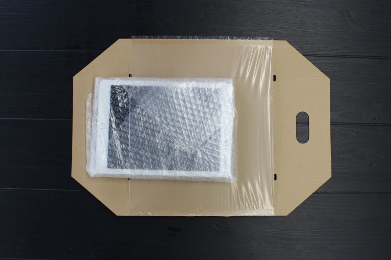 フィルムパッドに固定する