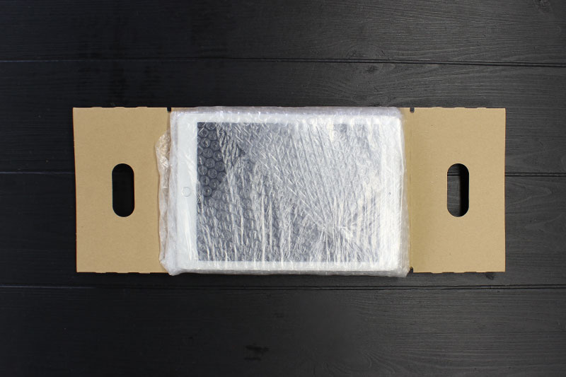 フィルムパッドに固定する