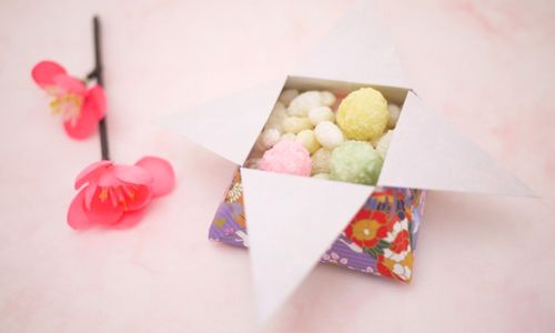 折り紙で作る小袋の折り方