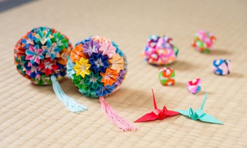 折り紙で作るくす玉の折り方