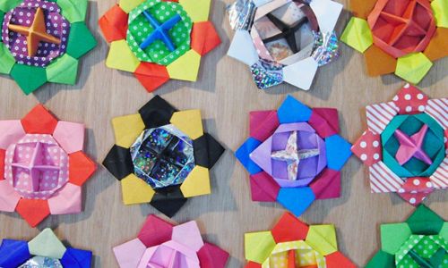 折り紙で作るメダルの折り方