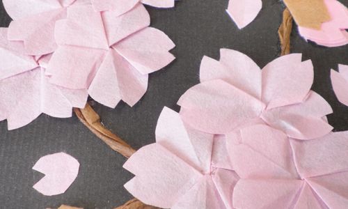 折り紙で作る桜の折り方