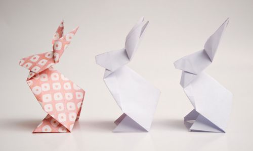 折り紙で作るかわいいうさぎ