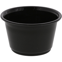 HEIKO PPカップ 4オンス 浅型 口径74mm ブラック