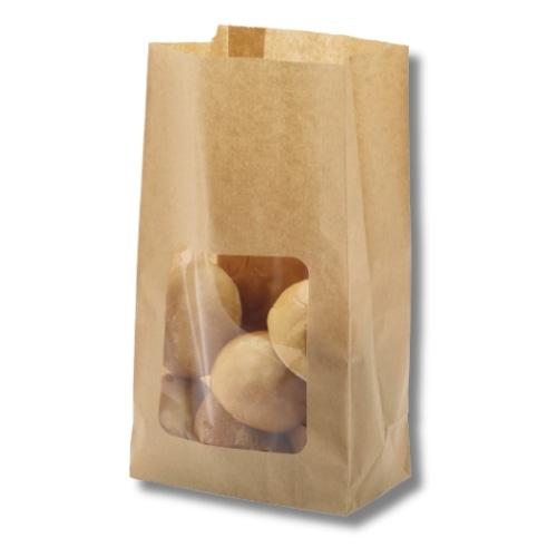 NF窓付き耐油角底袋未晒