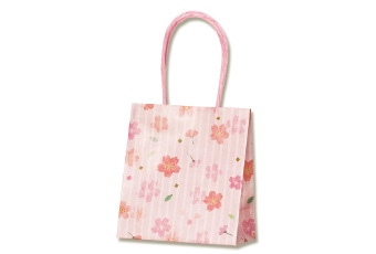 桜のラッピング／手提げ紙袋