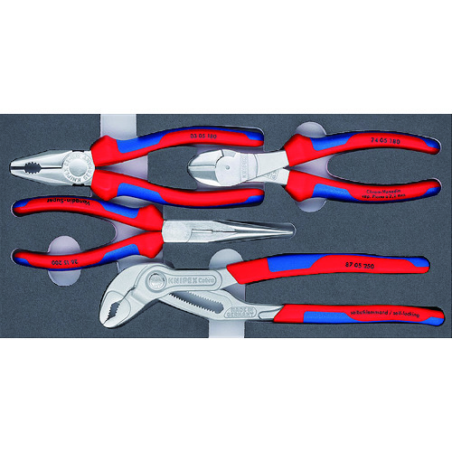 トラスコ中山 KNIPEX プライヤーセット ベーシッククロム（ご注文単位1セット）【直送品】