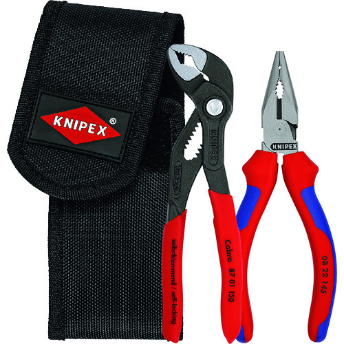 トラスコ中山 KNIPEX コブラセット ポンププライヤー＋ペンチ（ご注文単位1セット）【直送品】