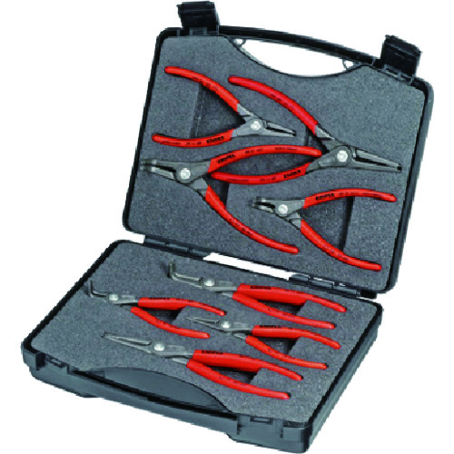 トラスコ中山 KNIPEX 002125 8本組 スナップリングプライヤー（ご注文単位1セット）【直送品】