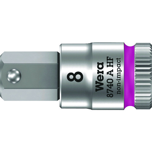 トラスコ中山 Wera 8740A HFソケット Hex-Plus 8.0x28mm（ご注文単位1個）【直送品】