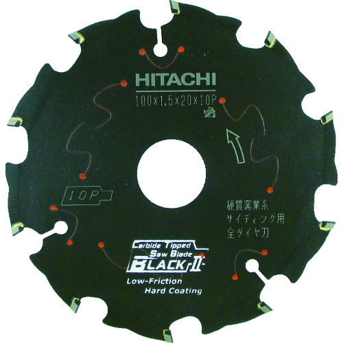 トラスコ中山 HiKOKI スーパーチップソー 全ダイヤ ブラック2 125mm サイディング用（ご注文単位1枚）【直送品】