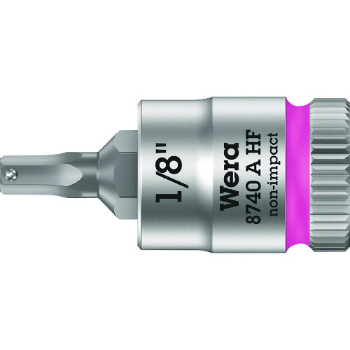 トラスコ中山 Wera 8740A HFソケット Hex-Plus SW1/8（ご注文単位1個）【直送品】