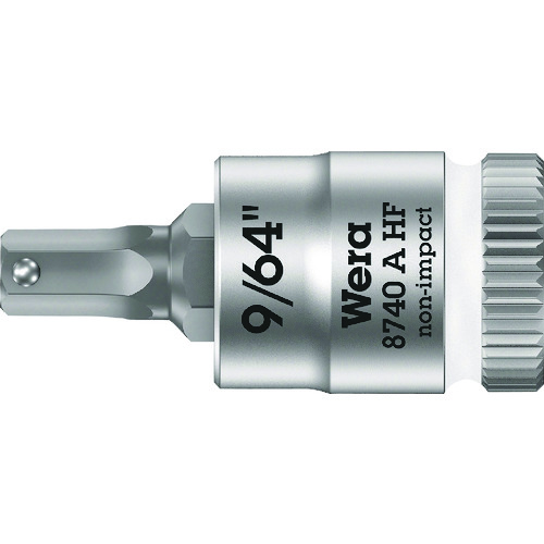 トラスコ中山 Wera 8740A HFソケット Hex-Plus SW9/64（ご注文単位1個）【直送品】