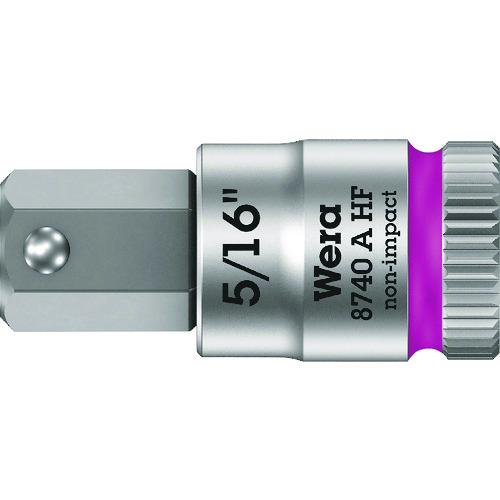 トラスコ中山 Wera 8740A HFソケット Hex-Plus SW5/16（ご注文単位1個）【直送品】