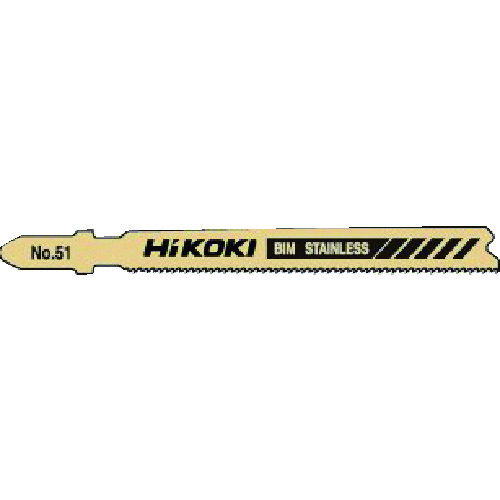 トラスコ中山 HiKOKI ジグソーブレード NO.51 92L 21山 5枚入り（ご注文単位1パック）【直送品】