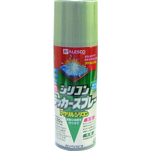 トラスコ中山 KANSAI 油性シリコンラッカースプレー シルバー 420ml（ご注文単位1本）【直送品】