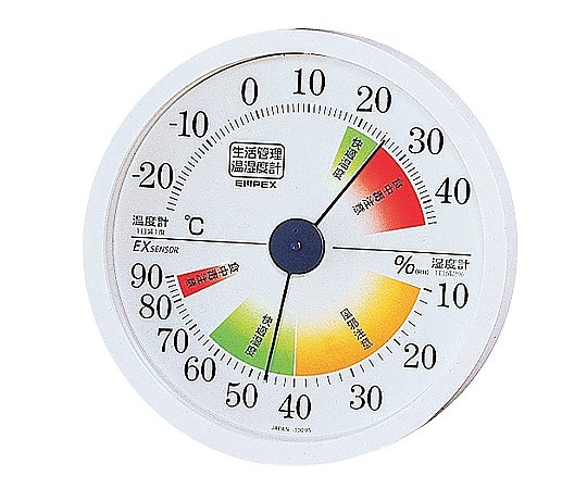 エンペックス気象計 生活管理温・湿度計　壁掛け専用　TM-2441 1個（ご注文単位1個）【直送品】