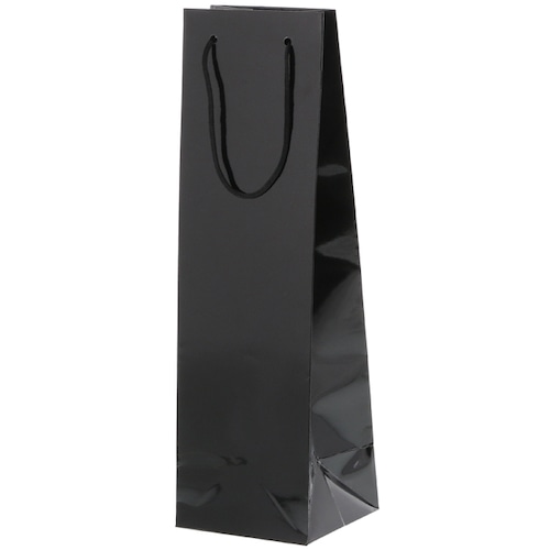 HEIKO 紙袋 ブライトバッグ ワイン1本用 クロ 10枚 4901755590555 通販