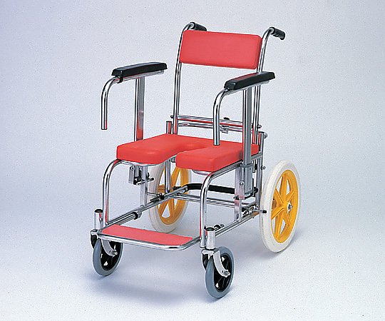 カワムラサイクル シャワー用　車いす　レッド　KS2 1台（ご注文単位1台）【直送品】