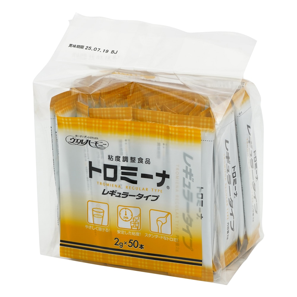 ウエルハーモニー 嚥下補助食品トロミーナ (粘度調整食品) レギュラータイプ (2g×50本入)×10袋入　 1箱※軽（ご注文単位1箱）【直送品】