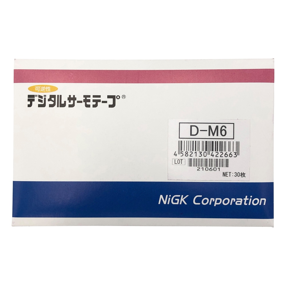 日油技研工業 デジタルサーモテープ(R)(可逆性)　30入　D-M6 1箱（ご注文単位1箱）【直送品】