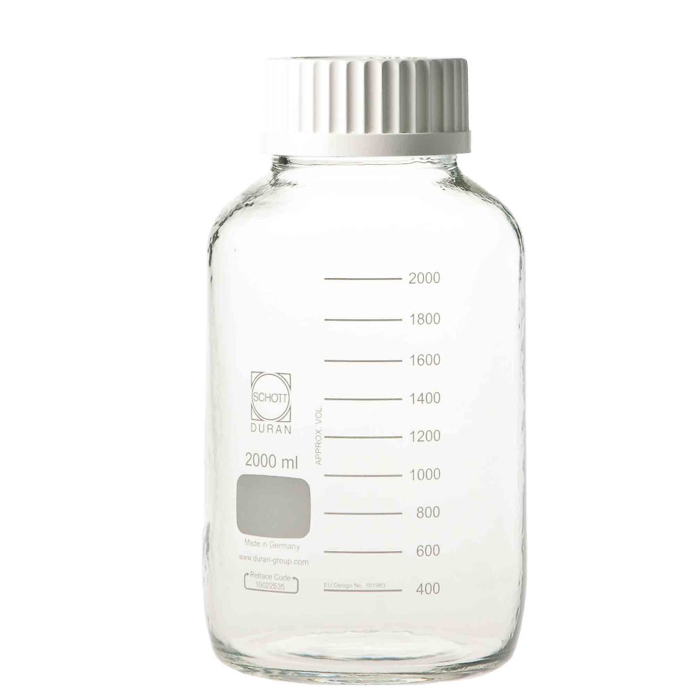 DWK Life Sciences 広口ねじ口瓶　デュラン（R）　2000mL　017250-42000 1本（ご注文単位1本）【直送品】