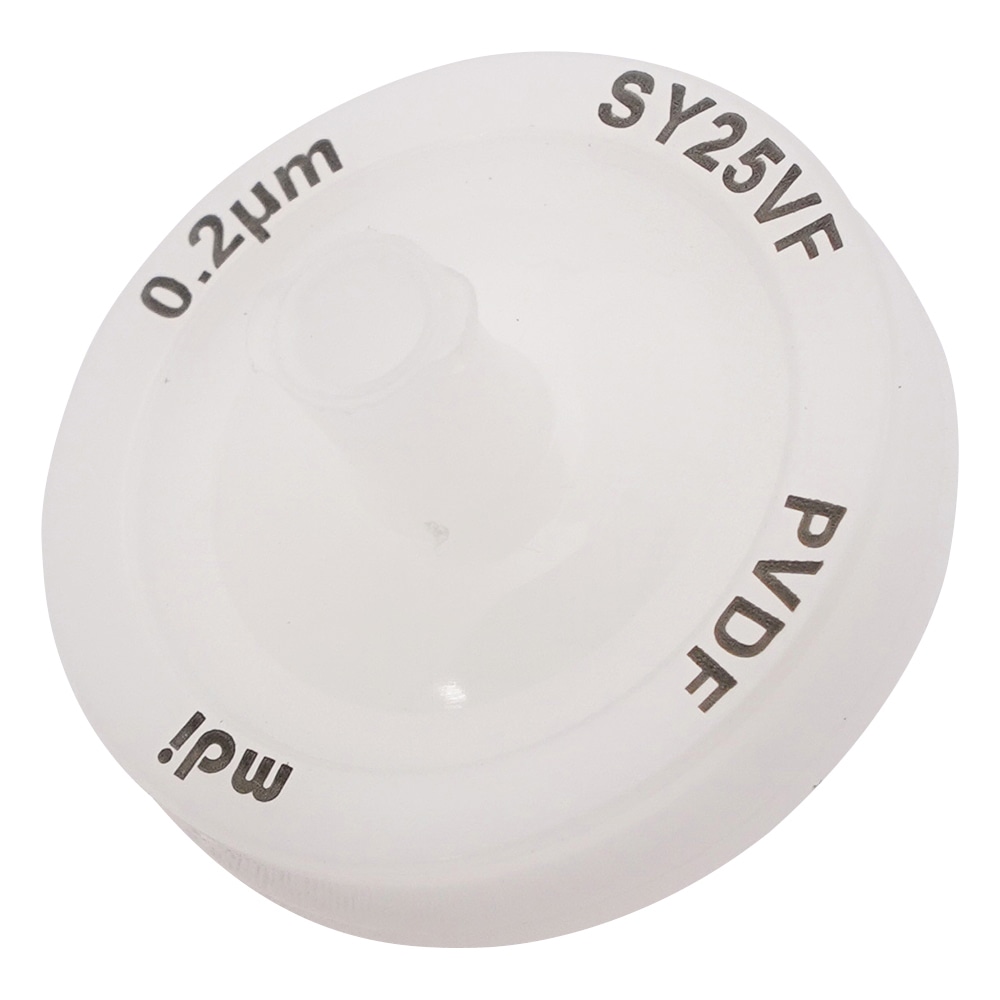 アズワン シリンジフィルター PVDF φ25mm/0.2μm 1箱（100個入）　SYVF0601MNXX104 1箱（ご注文単位1箱）【直送品】