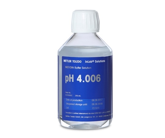 メトラー・トレド pHメータ用標準液　pH4.006　250mL　51350052 1本（ご注文単位1本）【直送品】