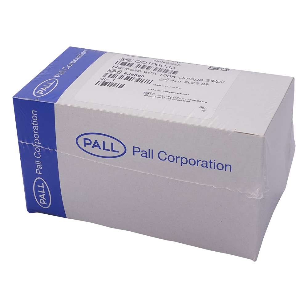 PALL（日本ポール） ナノセップR 遠心ろ過デバイス（MFユニット付き） クリア 1箱（24個入）　OD100C33 1箱（ご注文単位1箱）【直送品】