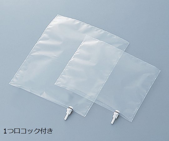 アズワン サンプリングバッグ(2フッ化)　1口コック　50L 1枚（ご注文単位1枚）【直送品】