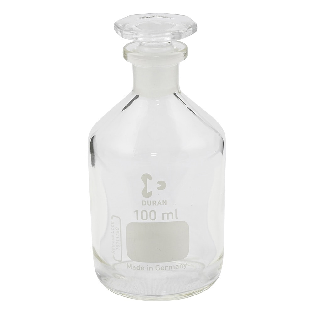 SCHOTT/DURAN 試薬瓶（栓付き）（デュラン(R)）　白　100mL　211652407 1本（ご注文単位1本）【直送品】