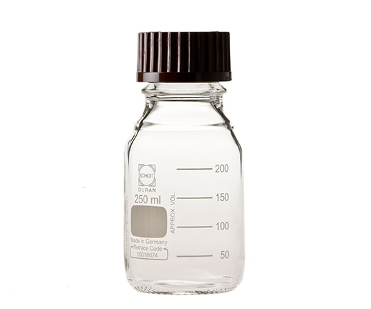 DWK Life Sciences ねじ口瓶丸型（デュラン（R）） 赤キャップ付 250mL　 1本（ご注文単位1本）【直送品】