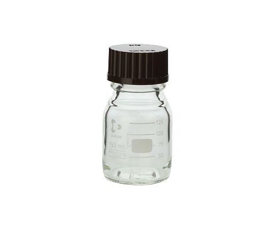 DWK Life Sciences ねじ口瓶丸型（デュラン（R）） 赤キャップ付 150mL　 1本（ご注文単位1本）【直送品】