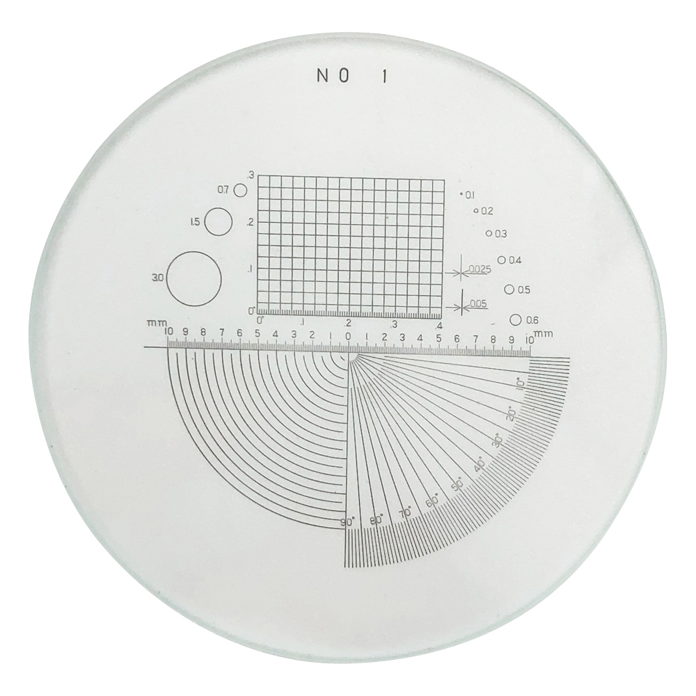 東海産業（PEAK） スケール・ルーペ目盛板　10×用　PS-1 1枚（ご注文単位1枚）【直送品】