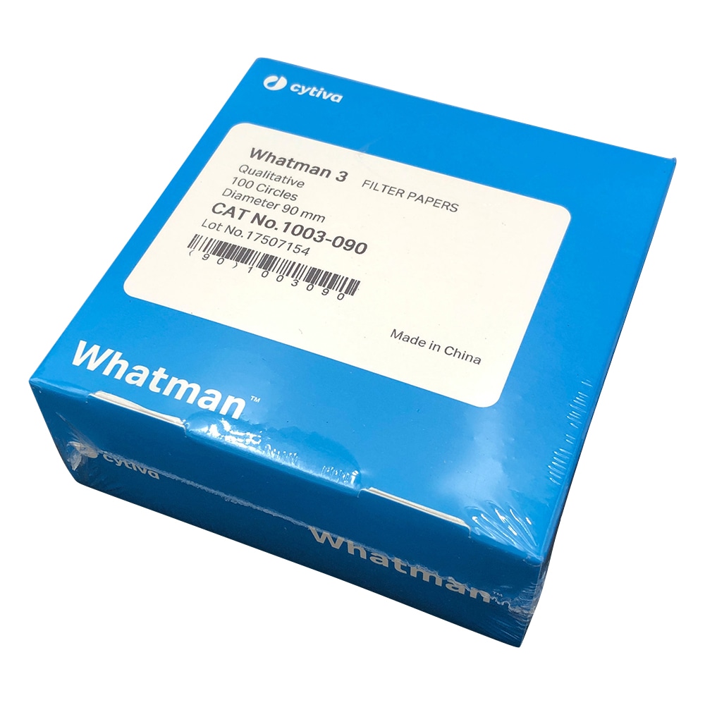Cytiva (ワットマン） 定性濾紙　円形No.3　9.0cm　100枚入　1003-090 1箱（ご注文単位1箱）【直送品】