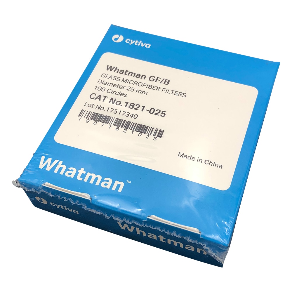 Cytiva (ワットマン） ガラス繊維円形濾紙GF／B　2.5cm　100枚入　1821-025 1箱（ご注文単位1箱）【直送品】