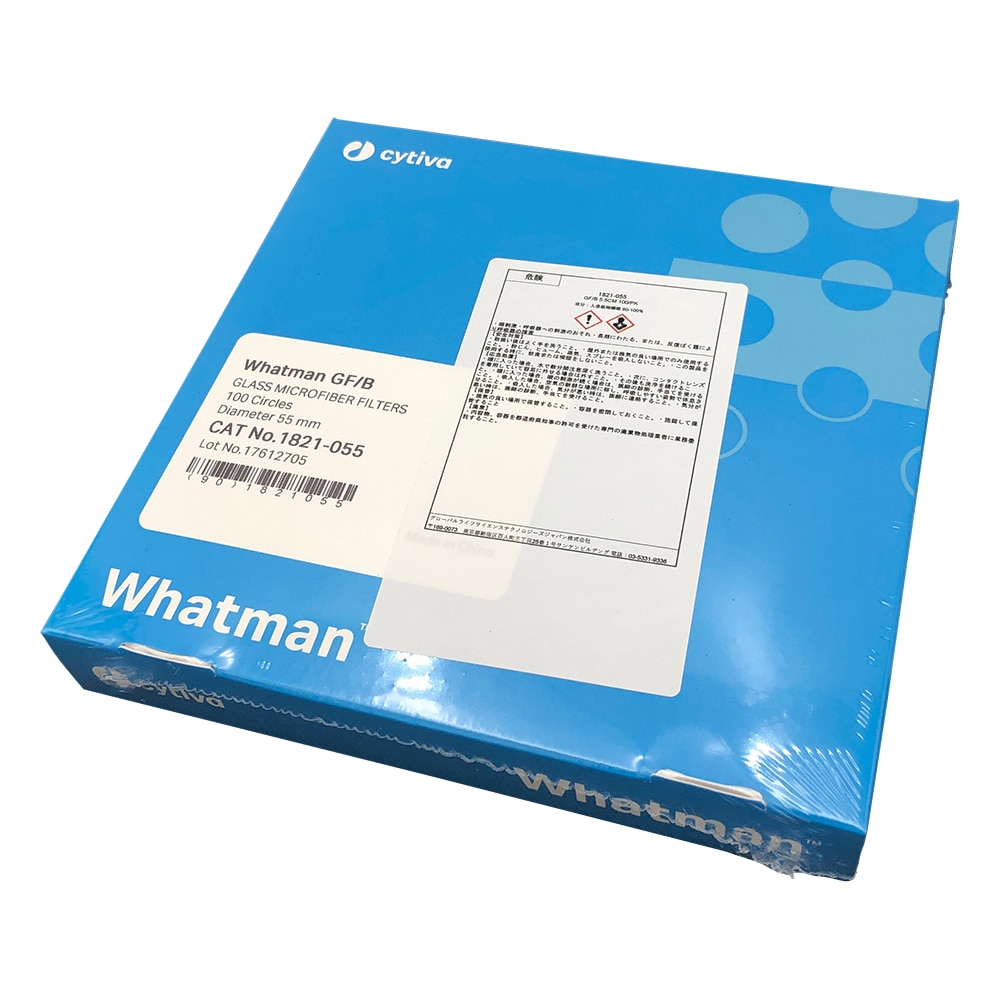 Cytiva (ワットマン） ガラス繊維円形濾紙GF／B　5.5cm　100枚入　1821-055 1箱（ご注文単位1箱）【直送品】
