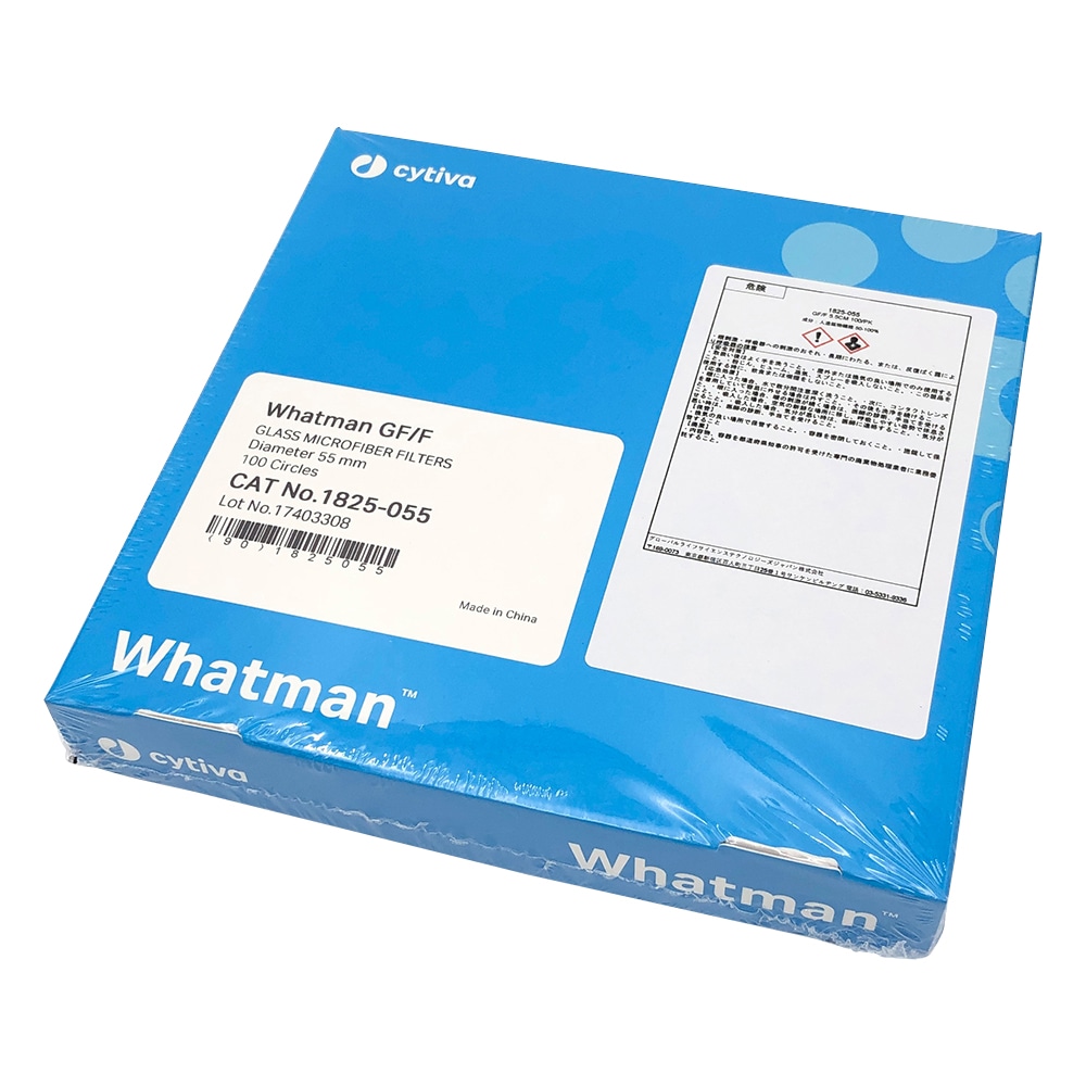 Cytiva (ワットマン） ガラス繊維円形濾紙GF／F　5.5cm　100枚入　1825-055 1箱（ご注文単位1箱）【直送品】