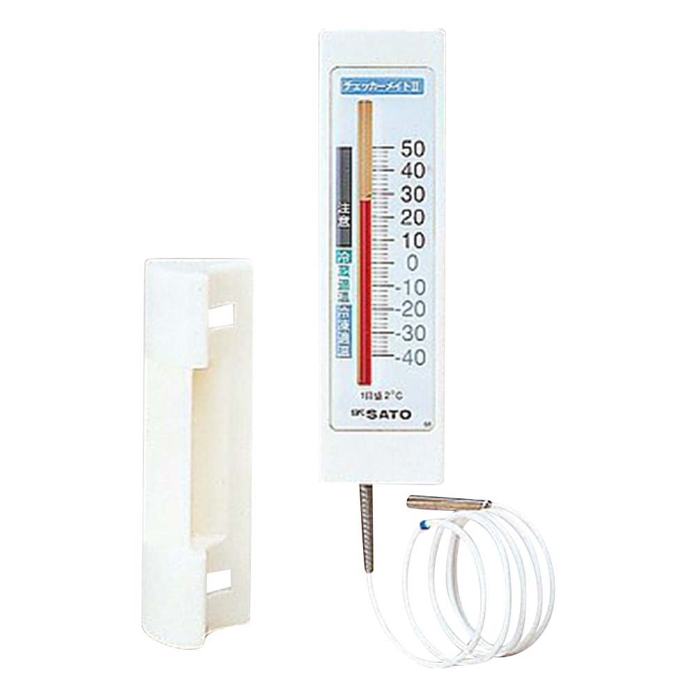佐藤計量器製作所 冷蔵庫用温度計（チェッカーメイトⅡ）　1針タイプ　1716-00　0571 1個（ご注文単位1個）【直送品】