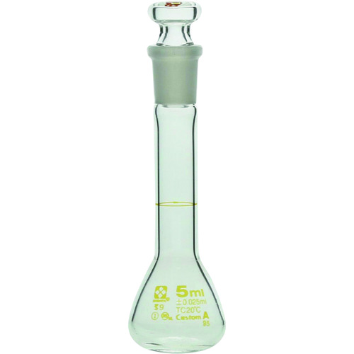 トラスコ中山 SIBATA メスフラスコ カスタムA 5mL 215-9554  (ご注文単位1本) 【直送品】