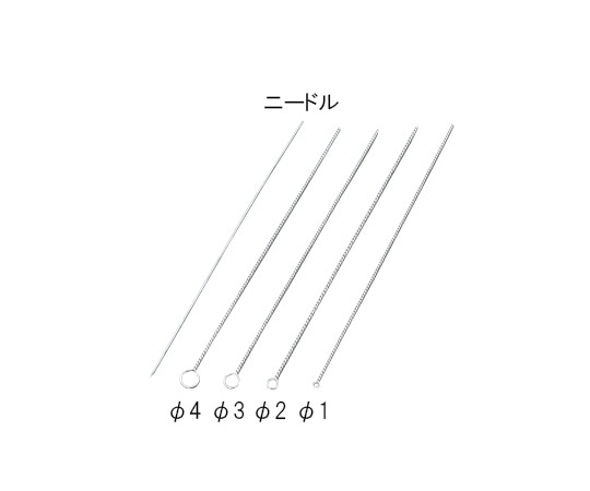 ステム ニクロムニードル 尖状加工なし 80mm 線径0.8mm 10本入　I07182N 1袋（ご注文単位1袋）【直送品】